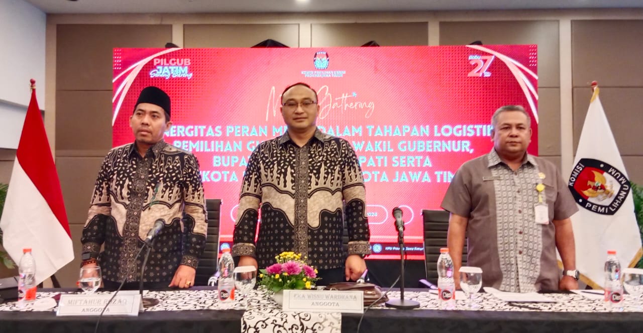 KPU Jatim Mulai Distribusikan Logistik Pilkada 2024 Tahap Awal