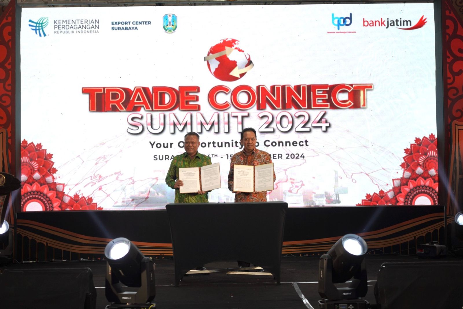 PT Bank Pembangunan Daerah Jawa Timur Tbk (bankjatim) secara resmi telah menyelenggarakan Trade Connect Summit 2024 pada tanggal 14 Oktober 2024 – 15 Oktober 2024