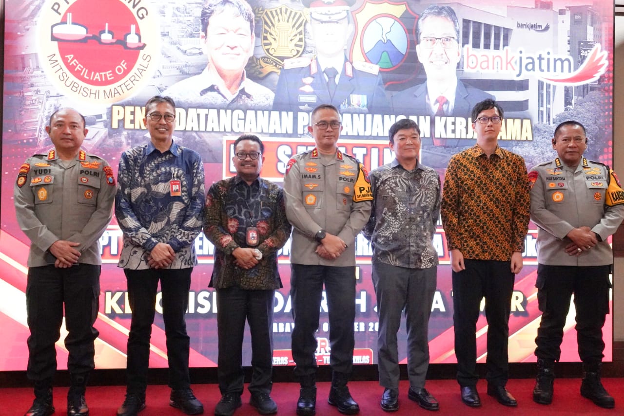 bankjatim telah melakukan penandatanganan perjanjian kerja sama dengan Kepolisian Daerah (Polda) Jawa Timur tentang sinergitas dan kemitraan lembaga dalam bidang perbankan serta layanan jasa keuangan
