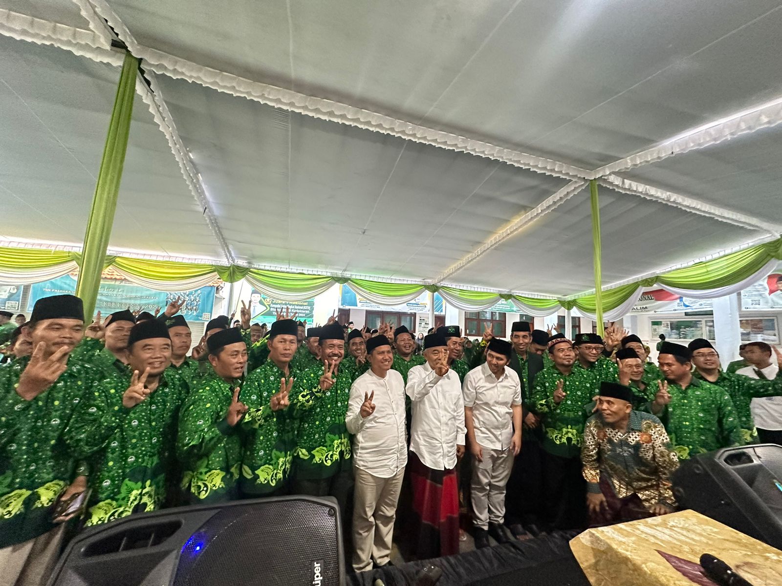 PW Persatuan Guru Nahdlatul Ulama (Pergunu) menggelar acara silaturahmi antar pengurus se Jawa Timur di Ponpes Amanatul Ummah, Surabaya, Rabu (13/11/2024).