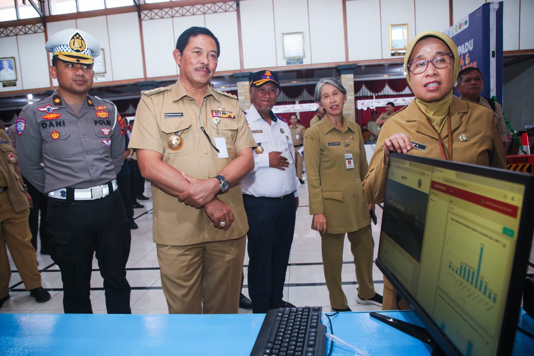 Jateng Siap Hadapi Libur Nataru, Nana Sudjana Resmikan Posko Terpadu