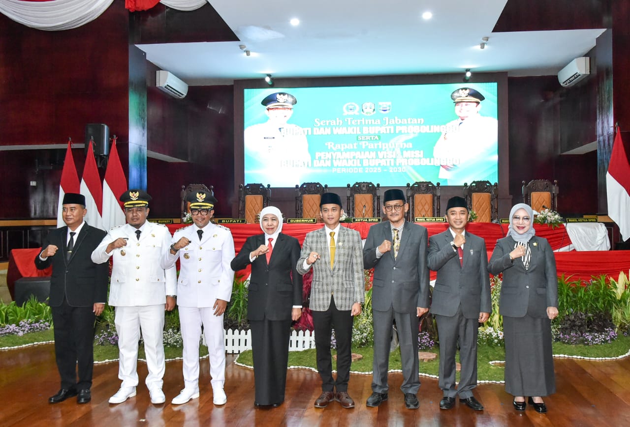 Gubernur Khofifah Hadiri Sertijab Bupati Probolinggo, Tekankan Sinkronisasi Program Pembangunan