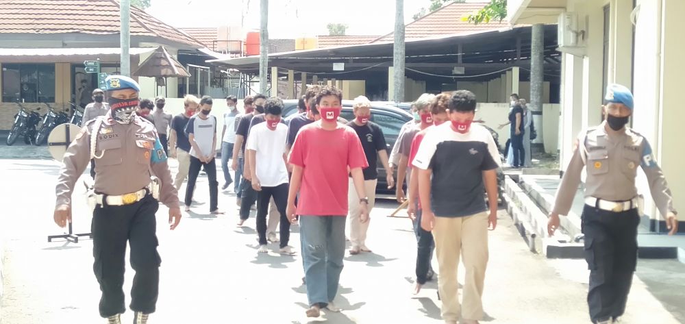 Diduga akan tawuran, remaja di Yogyakarta diamankan polisi (Foto: HMP/Daru)