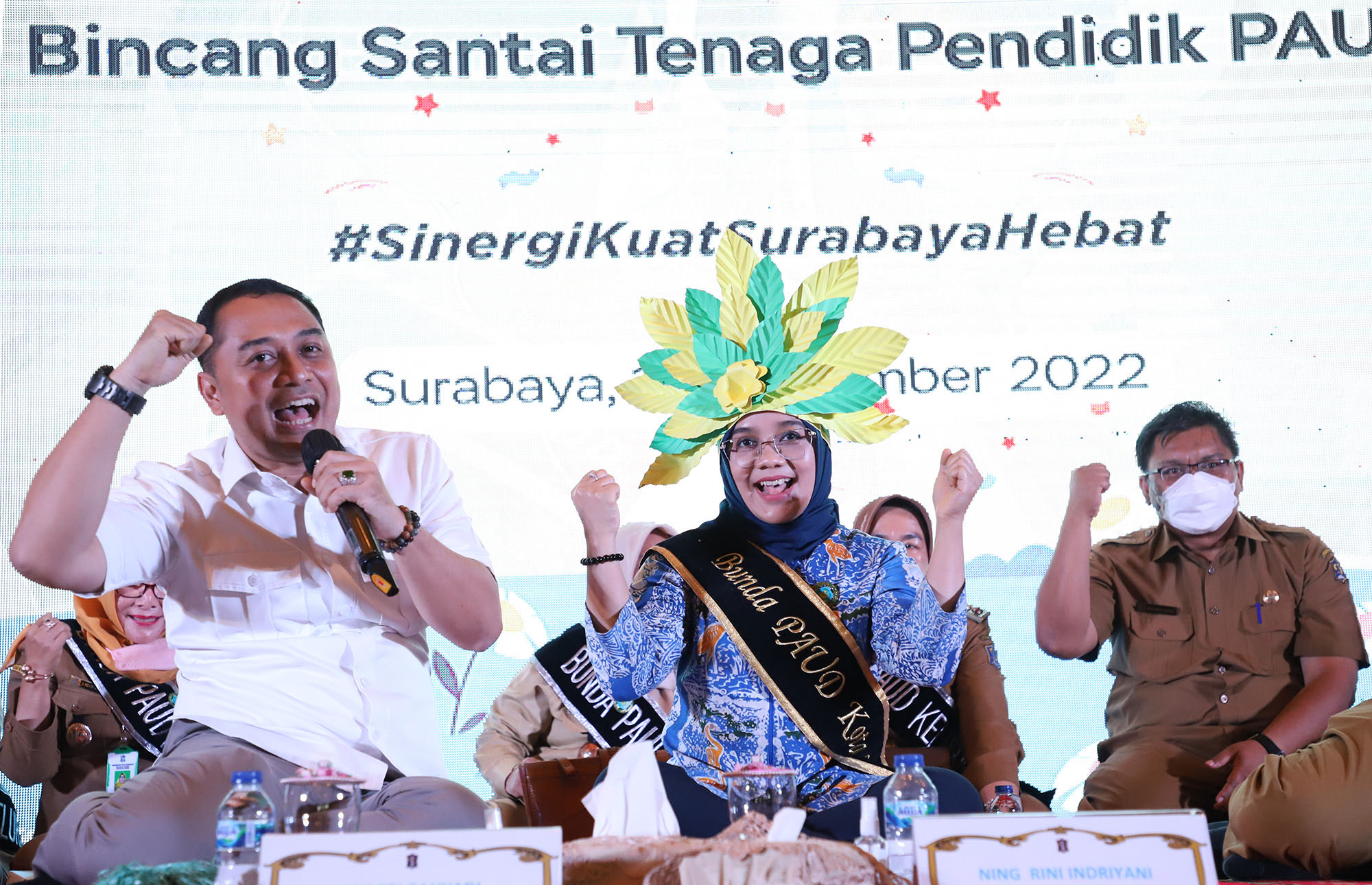 Eri Cahyadi menyampaikan pesan penting kepada tenaga pendidik anak usia dini (Paud) di pertemuan terakhir, acara Bincang Santai Tenaga Pendidik Paud (Bintang Paud), di Graha YKP, Senin (7/11/2022).