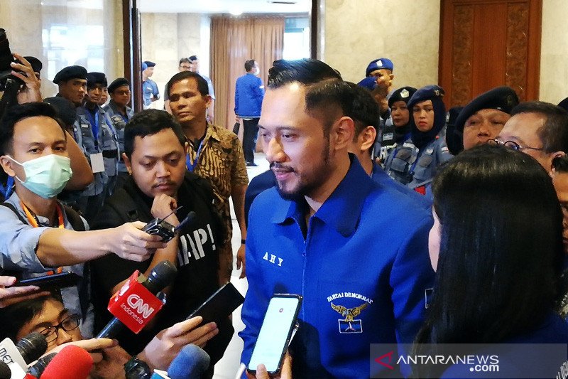 Ketua Umum DPP Partai Demokrat Agus Harimurti Yudhoyono. ANTARA/Zuhdiar Laeis/am.

