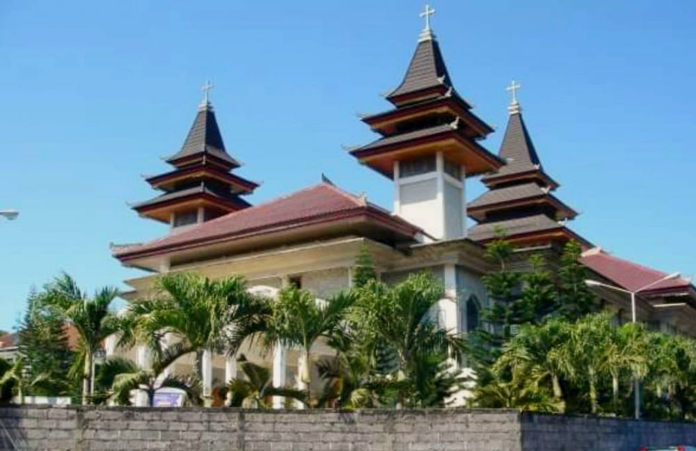 Gereja Katedral di Denpasar gelar ibadah streaming (Foto: ide)