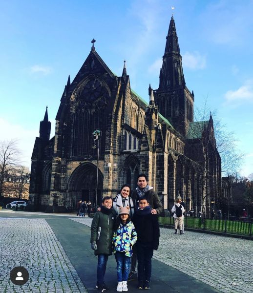 RINDU GEREJA: Unggahan Donna Agnesia di Instagram. Foto: IG @dagnesia