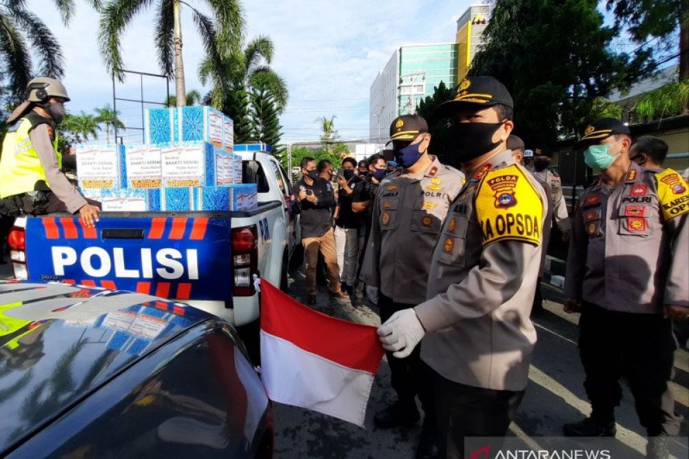 Bendera Merah Putih menunjukkan jati diri sebagai polisi Indonesia dan suatu kebanggaan bagi anggota Polri. ANT