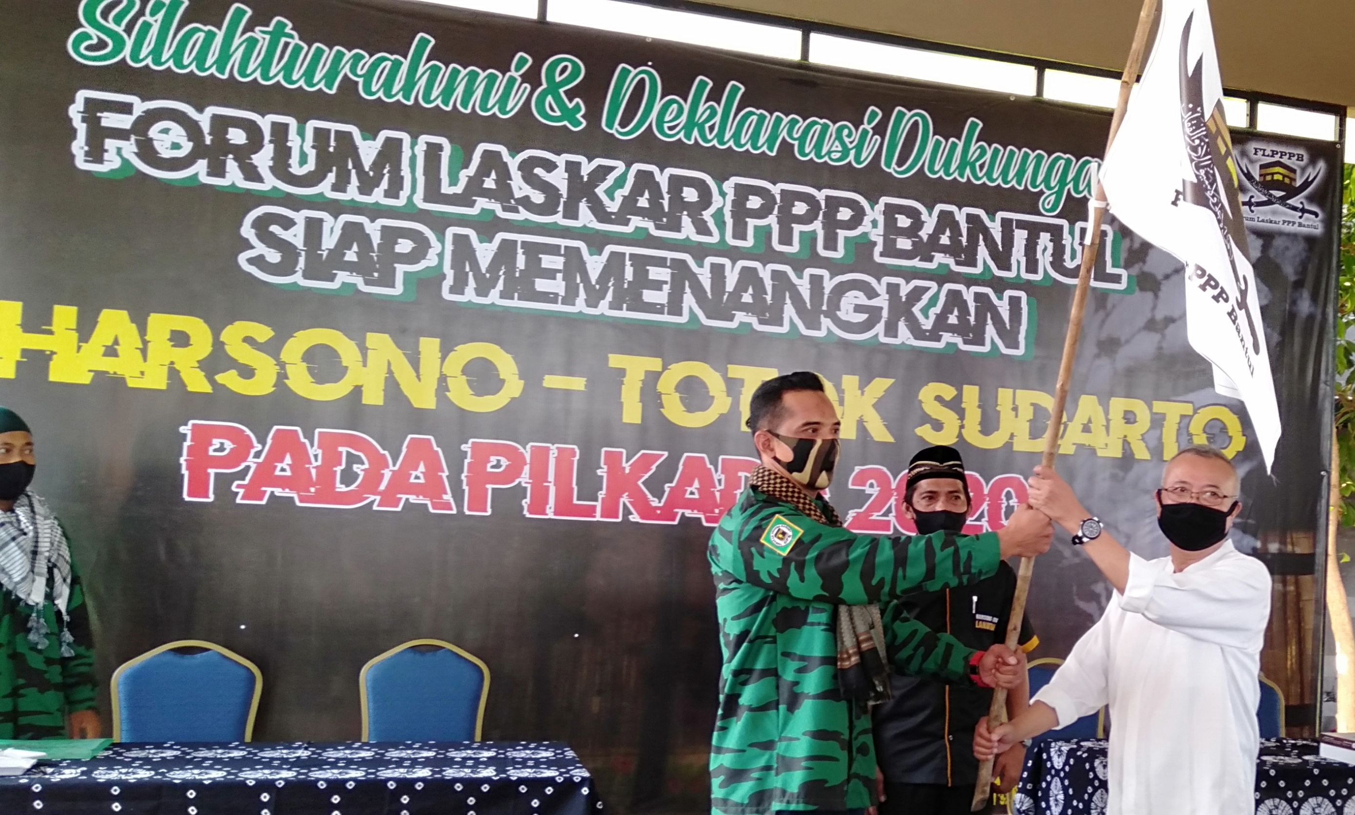 Forum Laskar PPP Bantul dukung Suharsono-Totok Sudarto (Foto: HMP/Daru)