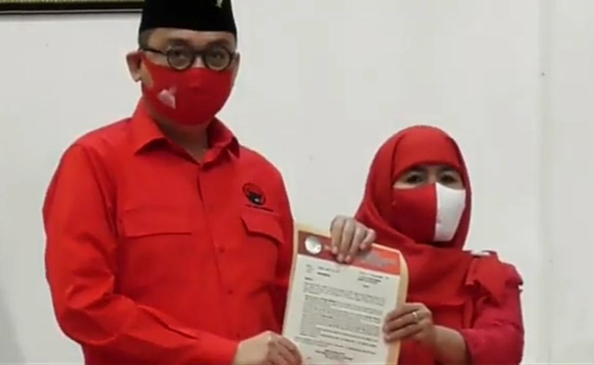 Kelana-Dwi Astutik Terima Rekomendasi dari PDI-P di Pilkada Sidoarjo