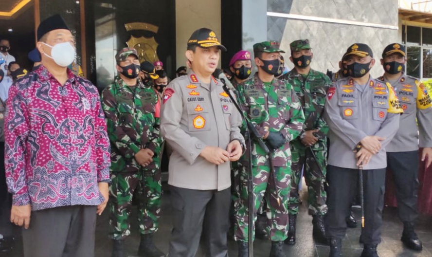 Wakapolri Komjen Gatot Eddy Pramono ketika melakukan kunjungan ke Polda Jatim, Kamis (3/9/2020).