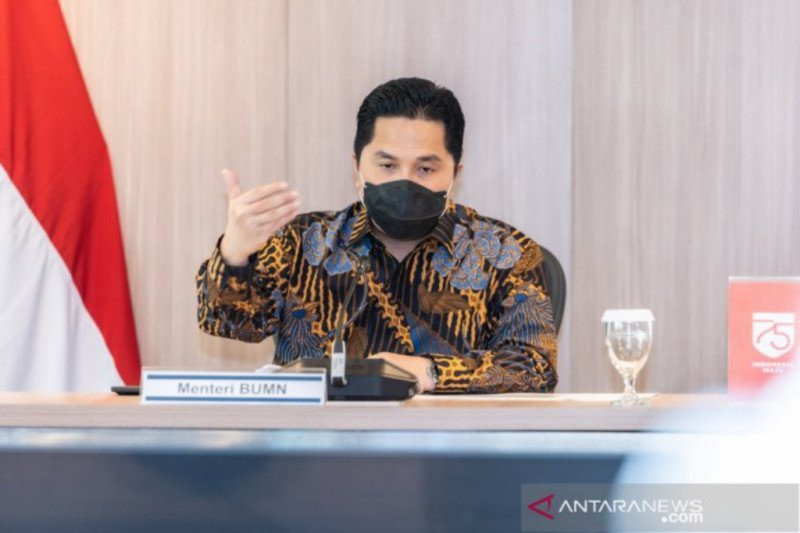 Menteri BUMN Erick Thohir. ANTARA/HO-Tim Komunikasi KPCPEN/pri.

