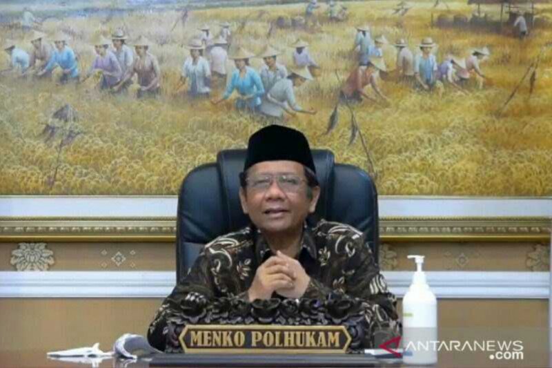 Menteri Koordinator Politik, Hukum, dan Keamanan (Menko Polhukam) Mahfud MD. ant