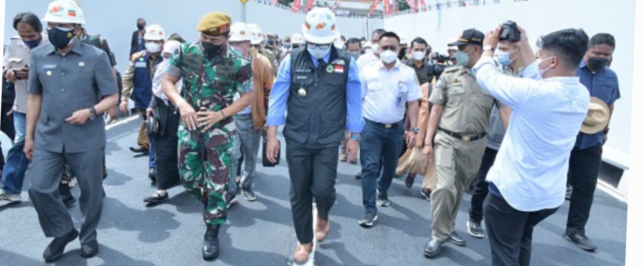 Gubernur Jawa Barat Ridwan saat meresmikan Underpass Sriwijaya di Jalan Sriwijaya, Kota Cimahi, Selasa (22/2/2022).