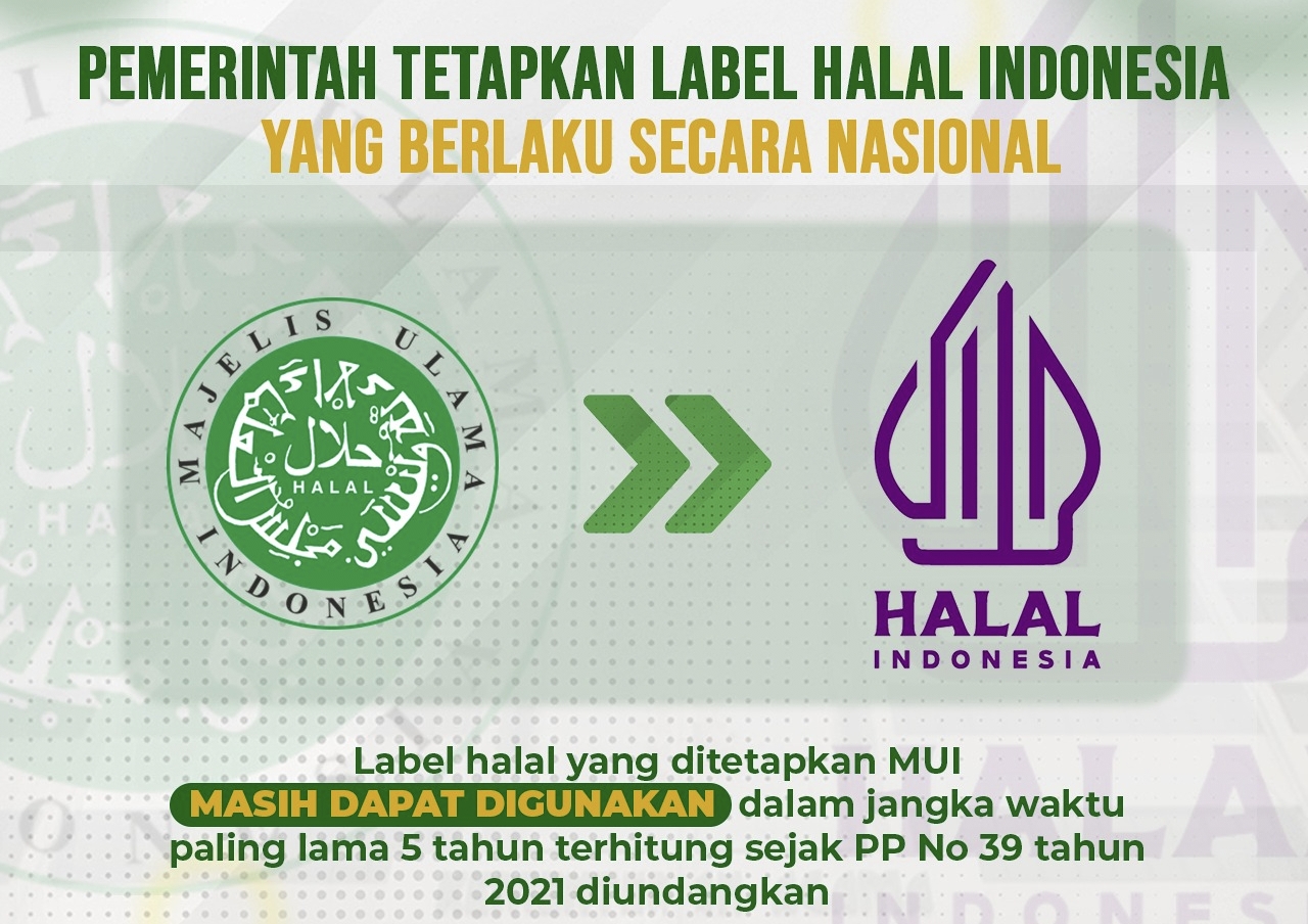 Pemerintah telah menetapkan label Halal Indonesia berdasarkan Keputusan Kepala BPJPH Nomor 40 Tahun 2022 tentang Penetapan Label Halal. Terbitnya putusan ini merupakan pelaksanaan dari amanat Pasal 37 UU Nomor 33 Tahun 2014 tentang Jaminan Produk Halal.