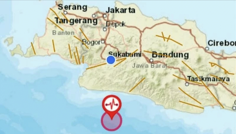 BMKG catat gempa 5,5 M dirasakan di Sukabumi hingga Jakarta