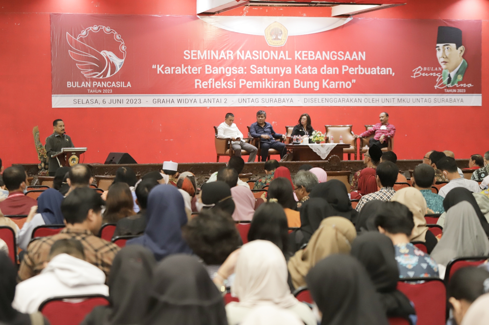 Untag Surabaya Rawat Pemikiran Bung Karno, Gelar Seminar Nasional Kebangsaan