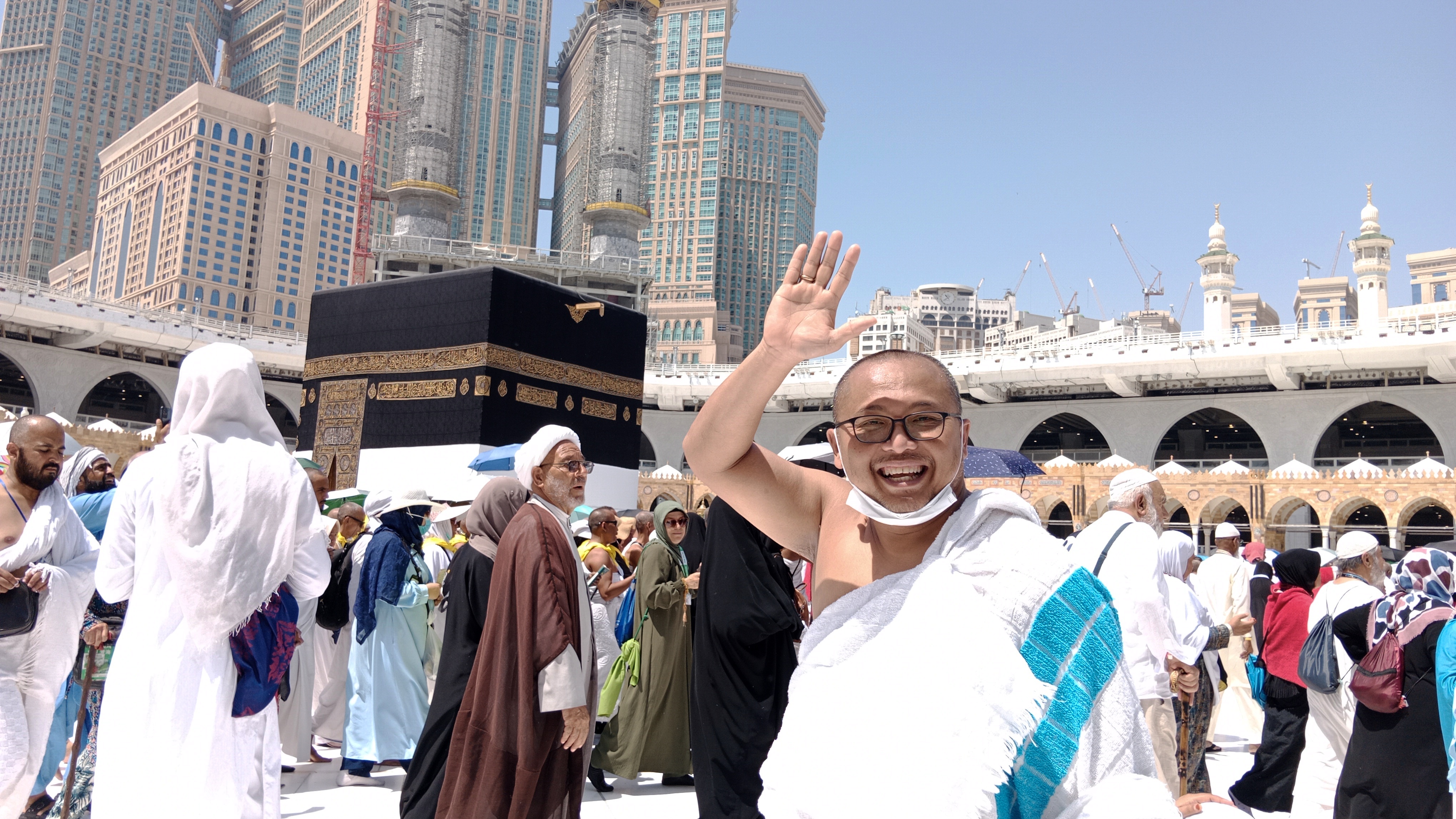 Jamaah Haji Indonesia saat di Masjidil Haram. 