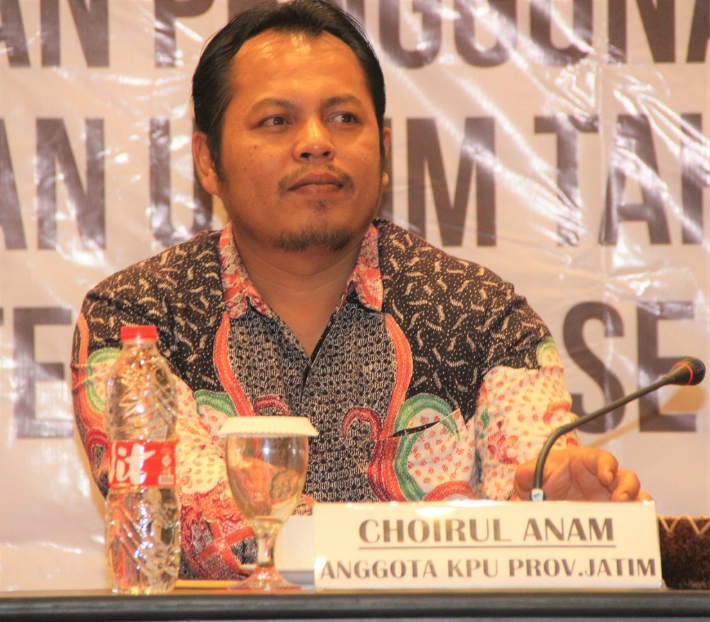 Ketua Komisi Pemilihan Umum (KPU) Jawa Timur Choirul Anam. | FOTO: HMP/KPU JATIM