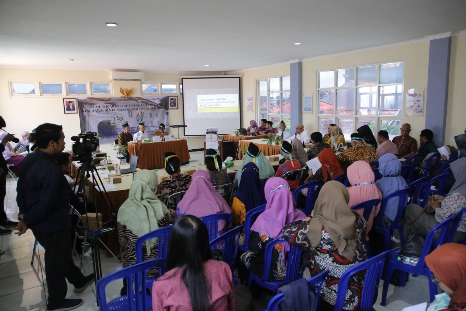 Temu Wicara yang digelar ASFKUA di Puskesmas Sawah Pulo, Kelurahan Ujung, Kecamatan Semampir Surabaya. Sabtu (28/10/2023)