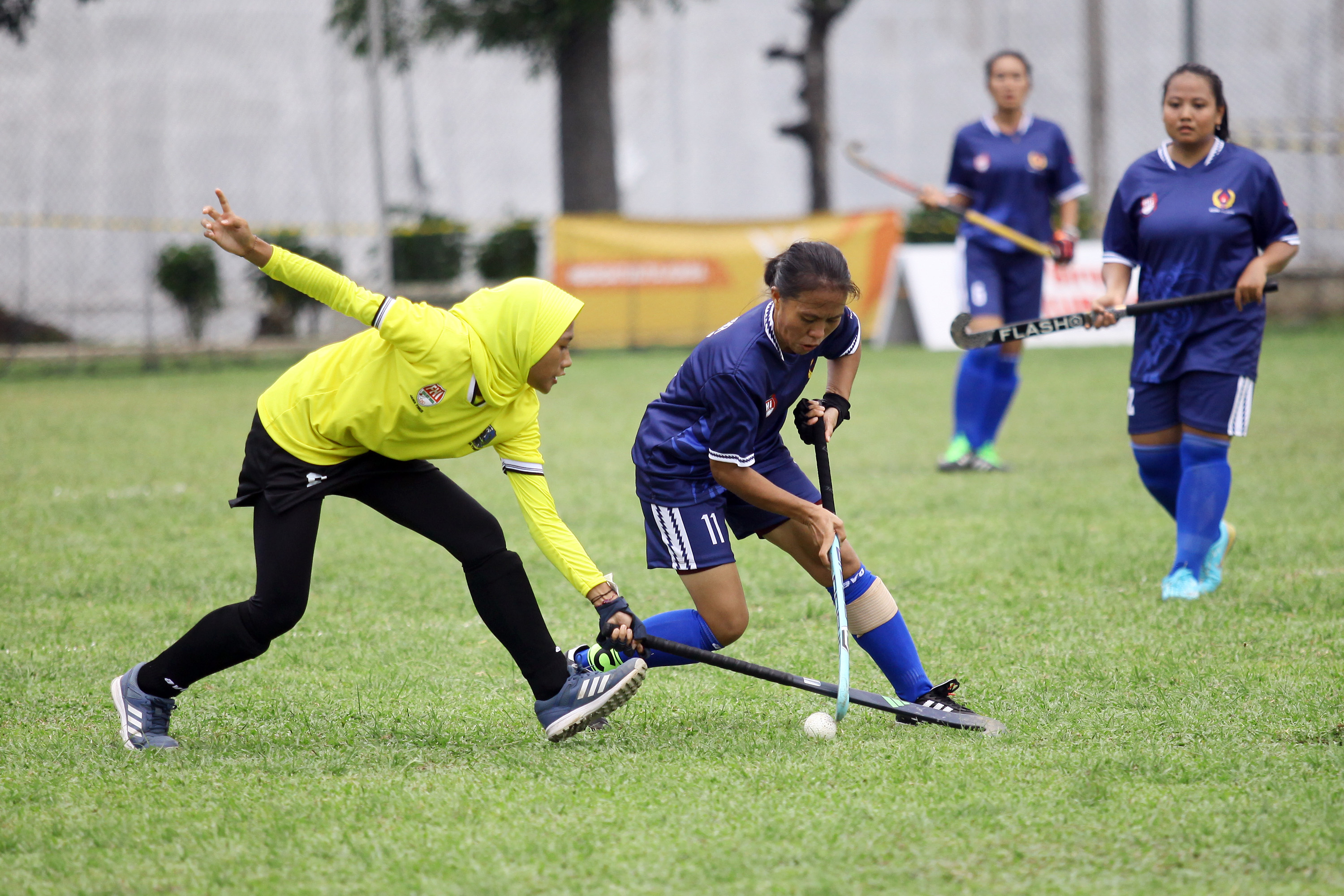  Tim Hoki Lapangan Putri Jawa Timur sukses mengalahkan Kalimantan Barat dengan skor 2-0 pada PON XXI/2024 Aceh-Sumut di Lapangan Serbaguna UNIMED, Kamis (12/9),