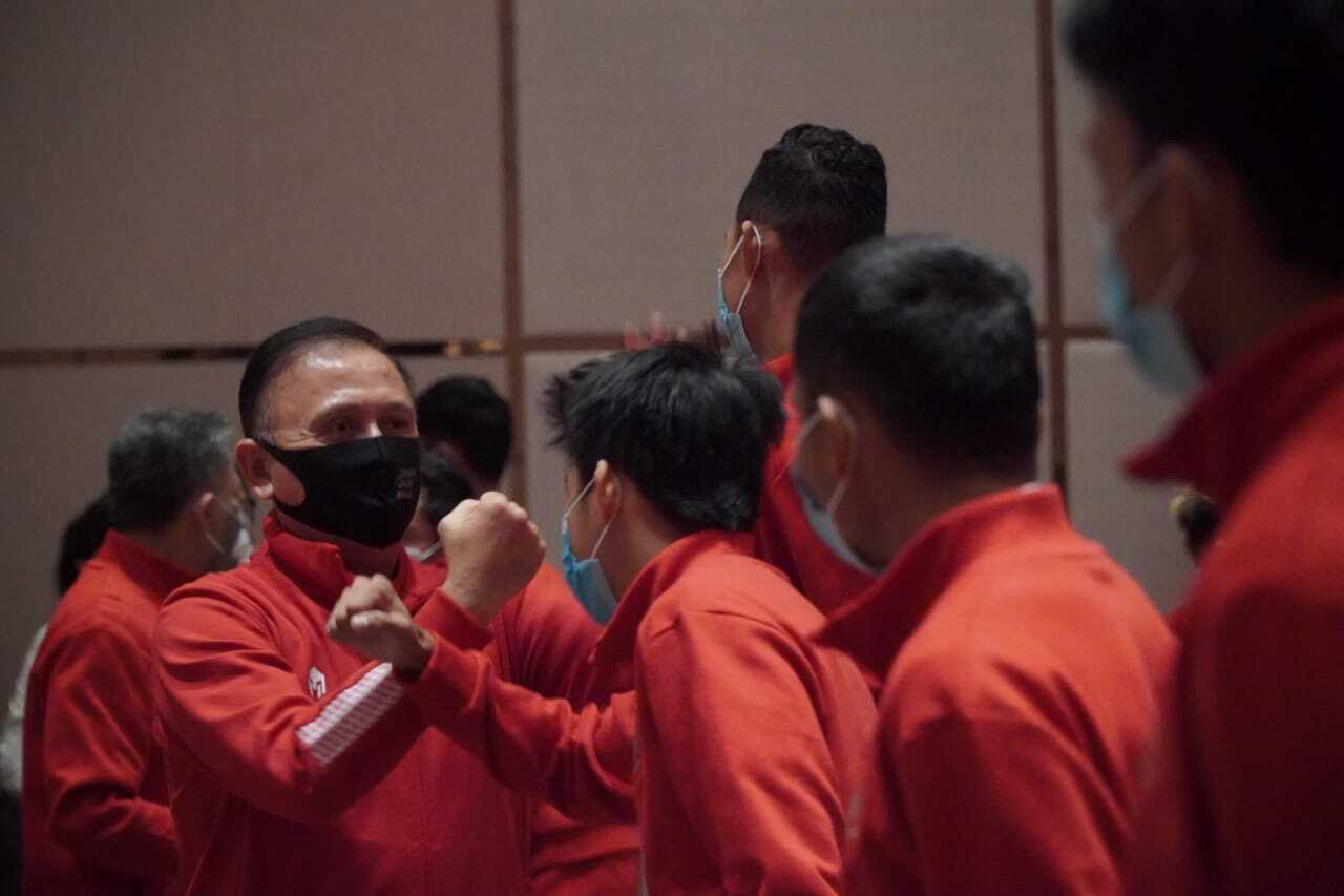 Ketua Umum PSSI Mochamad Iriawan ketika melepas Timnas U-19 ke Kroasia. pssi.org