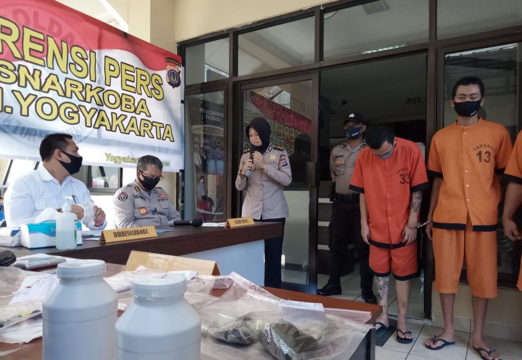 Polda Yogyakarta Tangkap Kurir Sabu Bandar Online