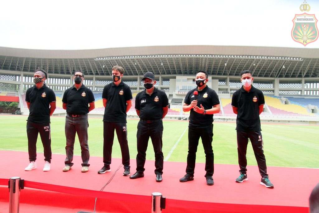 Manajemen Bhayangkara Solo FC di acara Launching kemarin. IST