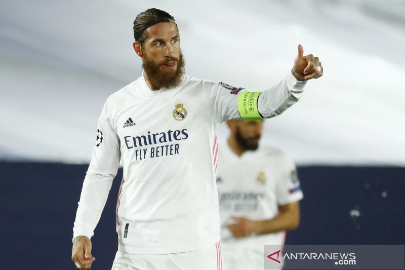 Bek Real Madrid Sergio Ramos. ant