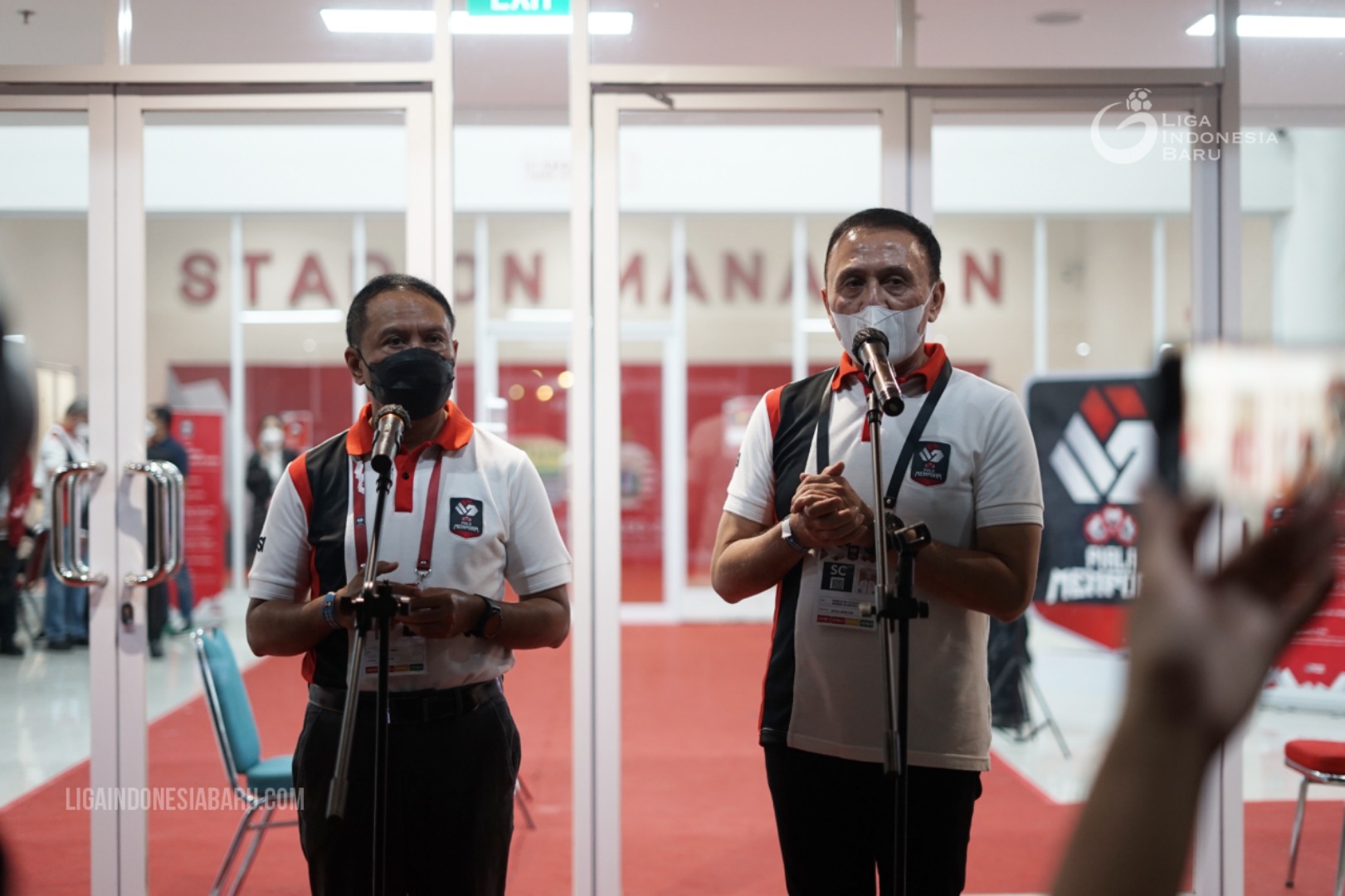 Menpora Zainudin Amali dan Ketum PSSI Mochamad Iriawan. lib