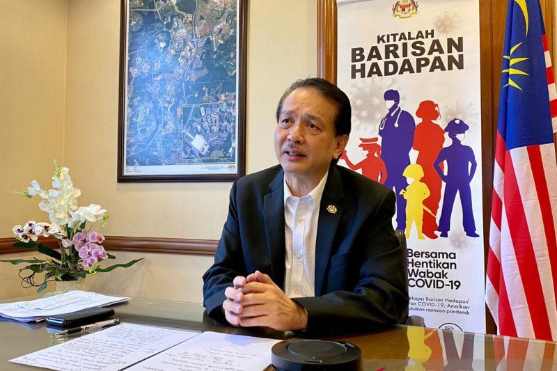 Dirjen Kesehatan Kementrian Kesehatan Malaysia, Tan Sri Dr Noor Hisham Abdullah di Putrajaya, Kamis. ANTARA Foto/Ho-FB (1)

