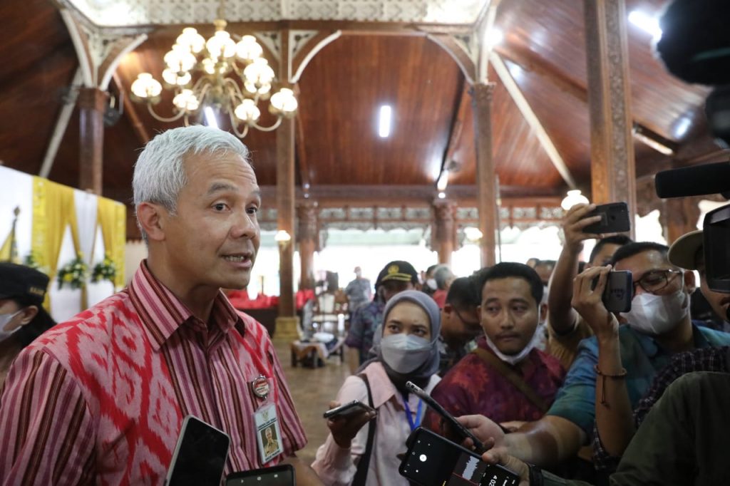 Ganjar Pranowo saat kunjungan kerja di Jepara, Selasa (31/5/2022).