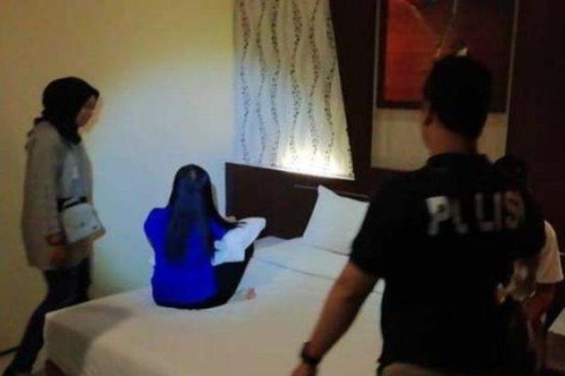 Penggerebekan prostitusi online di salah satu kamar hotel (Ist) (Ist/)