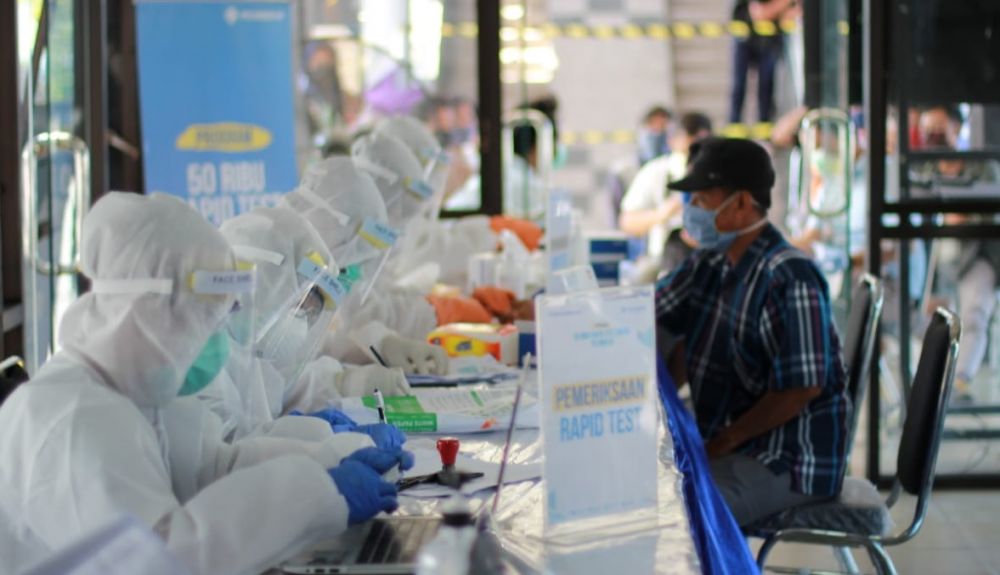 Rapid Test Gratis di Penyeberangan Ketapang Banyuwangi (Foto: ist)