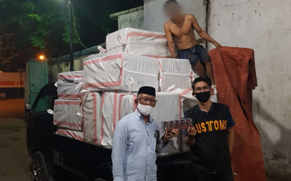 Kanwil Bea Cukai Jatim gagalkan penyelundupan rokok ilegal (Foto: ist)