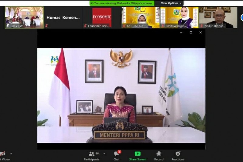 Menteri Pemberdayaan Perempuan dan Perlindungan Anak (PPPA) Bintang Puspayoga. ANTARA/Ayu Khania Pranisitha/2021