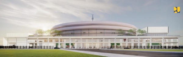 indoor multifunction stadium (IMS) atau stadion multifungsi di Kompleks Gelora Bung Karno (GBK), DKI Jakarta.

