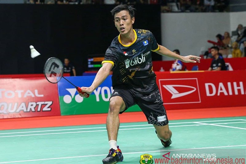 Pemain tunggal putra Indonesia Shesar Hiren Rhustavito. ANTARA/HO/PP PBSI-BadmintonIndonesia.org