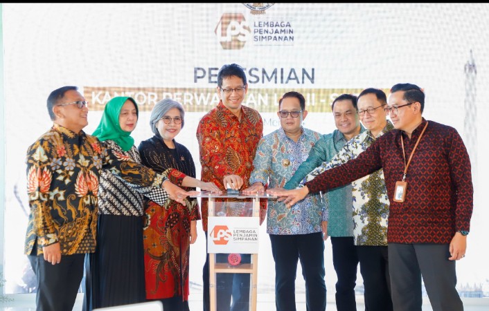 peresmian Kantor Perwakilan Lembaga Penjamin Simpanan (LPS) II Surabaya, Kamis (30/5)