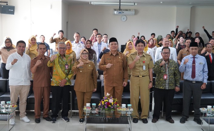 keikutsertaan bankjatim pada launching Inovasi Bring Hardja (bridging host to host aplikasi e-BLUD RSUD Srengat dengan bankjatim) di RSUD Srengat Blitar pada hari Senin (24/6)