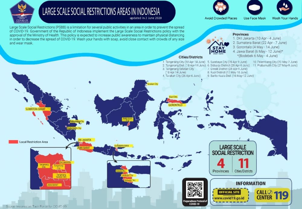 Peta sebaran Covid-19 di Indonesia (Foto: ist)
