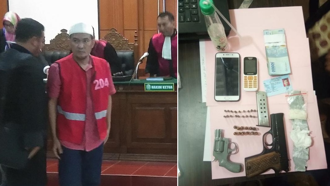 Perkara Senjata Api Terpidana Narkoba Nyantol di Polda