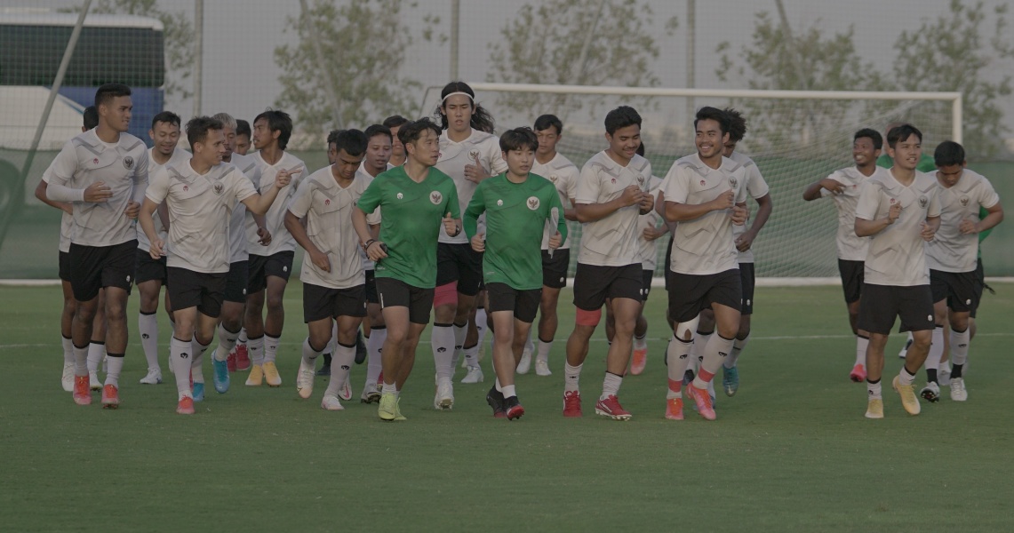 Timnas Garuda berlatih di Dubai. PSSI