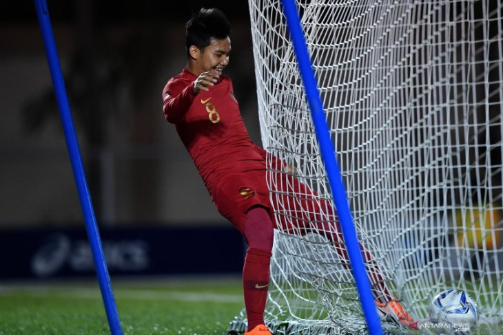 Witan Sulaeman pencetak gol kemenangan Timnas U-19. ANT