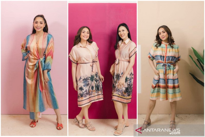 Koleksi baju tidur "Claire" by Nagita Slavina x Cynthia Tan. (ANTARA/HO)