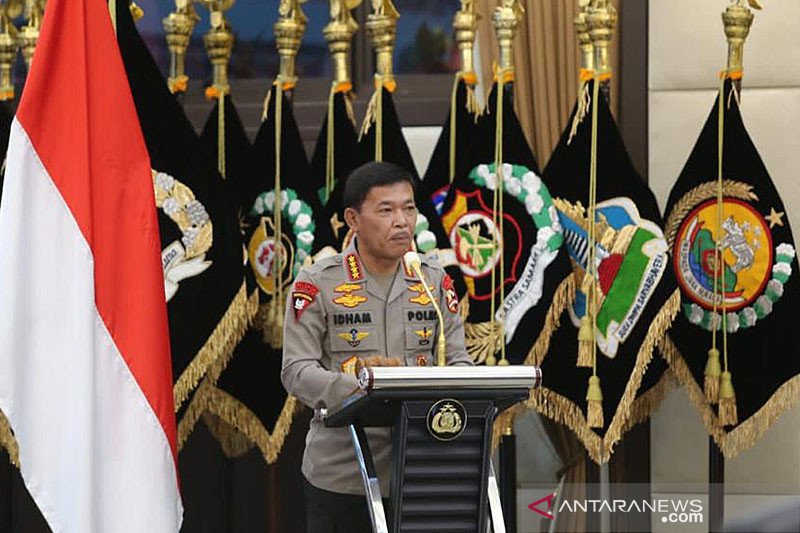 Kapolri Jenderal Pol Idham Azis. ANTARA/HO-Mabes Polri/aa. (Handout Mabes Polri)

