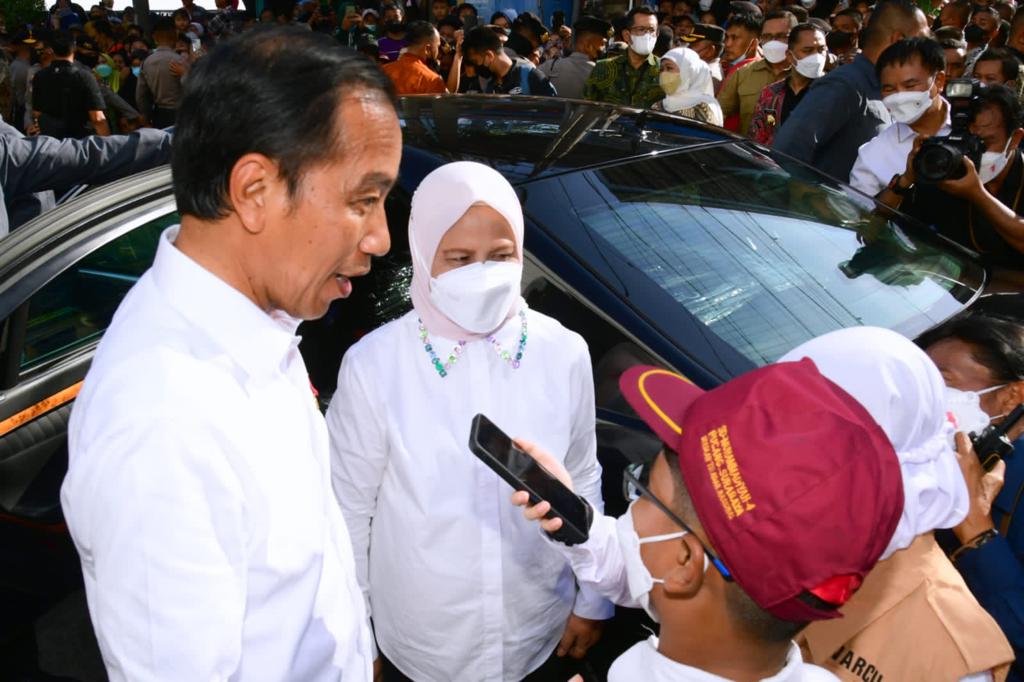 Presiden dan Ibu Iriana Jokowi Diwawancarai Wartawan Cilik