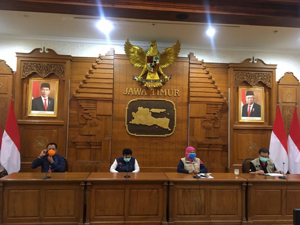  Gubernur Jatim Khofifah di Gedung Negara Grahadi Surabaya (Foto: ist)