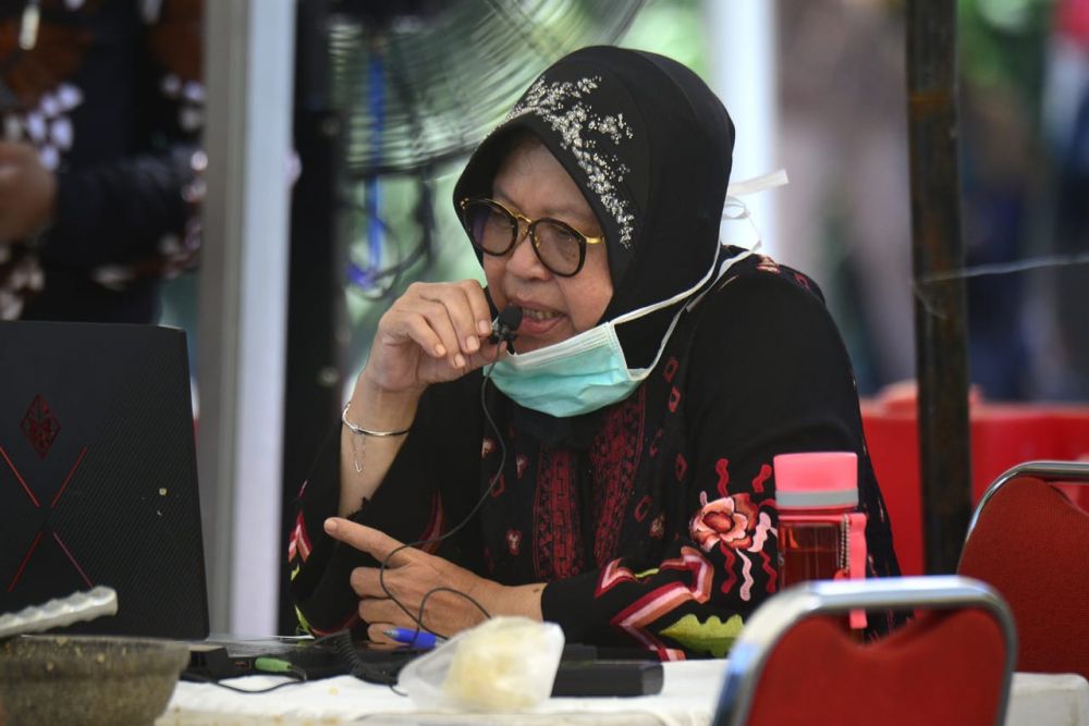 Tri Rismaharini Walikota Surabaya. ( foto : hmp/gun )