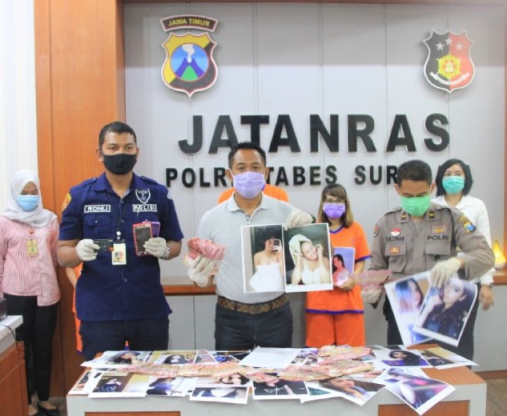 Unit Jatanras Polrestabes, Tangkap  Mucikari Asal Sidoarjo dan Surabaya